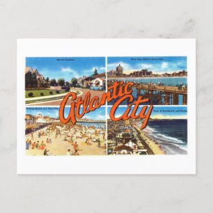 Atlantic City Grote letter Briefkaart