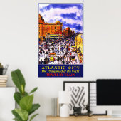 Atlantic City Het speelveld van de wereld Poster (Thuiskantoor)