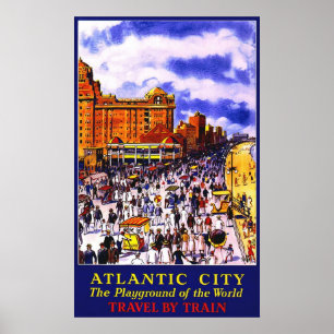 Atlantic City Het speelveld van de wereld Poster