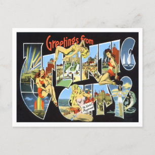 Atlantic City, New Jersey Big Letters Briefkaart