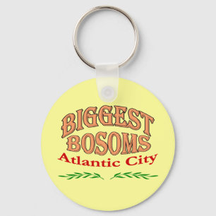 Atlantic City New Jersey Biggest Bosom Sleutelhanger