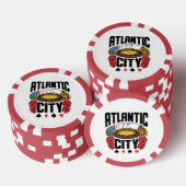 Atlantic City New Jersey Casino Gambling Poker Chips (Opstapeling)