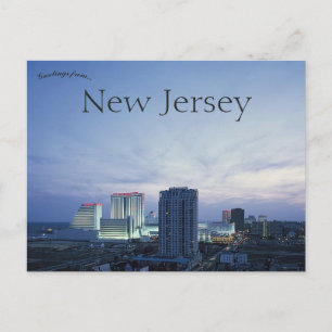 Atlantic City New Jersey Skyline Briefkaart