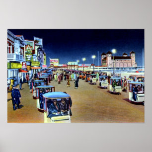 Atlantic City New Jersey Voorzitter Parade bij nac Poster