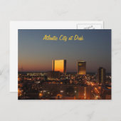 Atlantic City op Dusk Briefkaart (Voorkant / Achterkant)