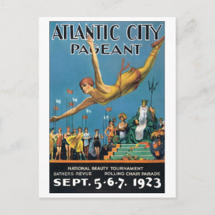 Atlantic City Pageant, 1923 Briefkaart