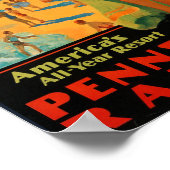 Atlantic City  Pennsylvania Rail Travel Poster (Hoek)