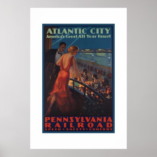 Atlantic City Pennsylvania Railroad Poster (Voorkant)