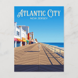 Atlantic City Promenade USA Briefkaart
