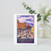  Atlantic City reisposter Briefkaart (Staand voorkant)