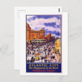  Atlantic City reisposter Briefkaart (Voorkant / Achterkant)