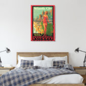Atlantic City Resort, Pennsylvania Railroad Reis Canvas Afdruk (Insitu (Slaapkamer))