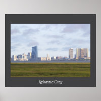 Atlantic City Skyline Foto Poster