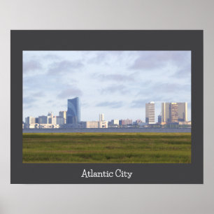 Atlantic City Skyline Foto Poster