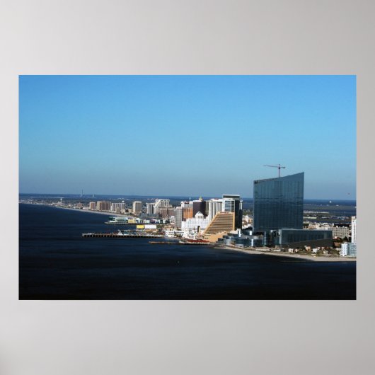 Atlantic City Skyline Poster (Voorkant)