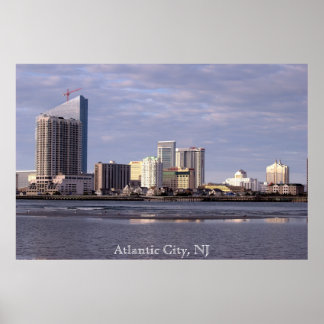 Atlantic City Skyline poster foto
