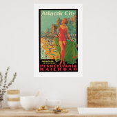  Atlantic City Travel Ad Poster (Keuken)