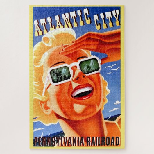 Atlantic City via Pennsylvania Railroad Legpuzzel (Verticaal)