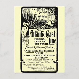 Atlantic Coast Line Railroad 1934 Briefkaart