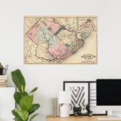 Atlantic County, NJ Poster (Thuiskantoor)