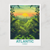 Atlantic Forest Illustration Reizen Briefkaart (Voorkant)