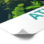 Atlantic Forest Illustration Reizen Poster (Hoek)