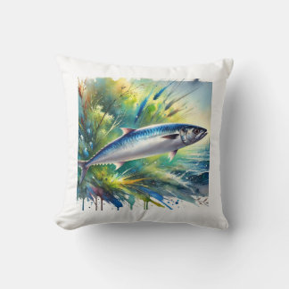 Atlantic Herring 040924AREF134 - Watercolor Kussen