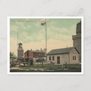 Atlantic Highlands NJ Navesink Twin Lights 1911 Briefkaart