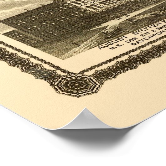 Atlantic, IA Panoramic Map - 1875 Poster (Hoek)