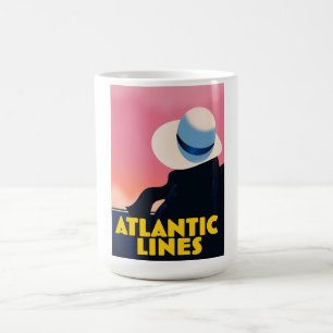 Atlantic Lines Cruise Liner-reisposter Koffiemok