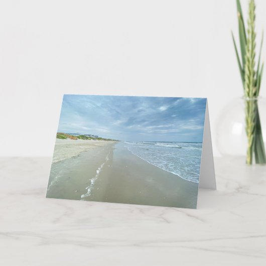 Atlantic Ocean Beach Scene Blank Uitnodiging (Voorkant)