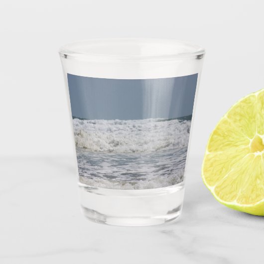 Atlantic Ocean Shot Glass Glas (Voorkant)