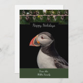 Atlantic Puffin Christmas Kaart (Voorkant / Achterkant)