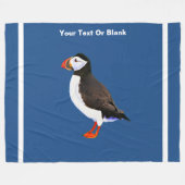 Atlantic Puffin Fleece Deken (Voorkant (Horizontaal))