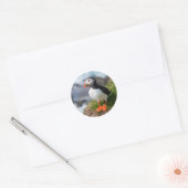 Atlantic Puffin Fratercula Arctica Ronde Sticker (Envelop)