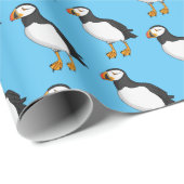 Atlantic puffin-illustratie cadeaupapier (Rol Hoek)