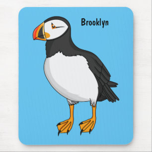 Atlantic puffin-illustratie muismat
