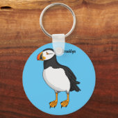 Atlantic puffin-illustratie sleutelhanger (Voorkant)