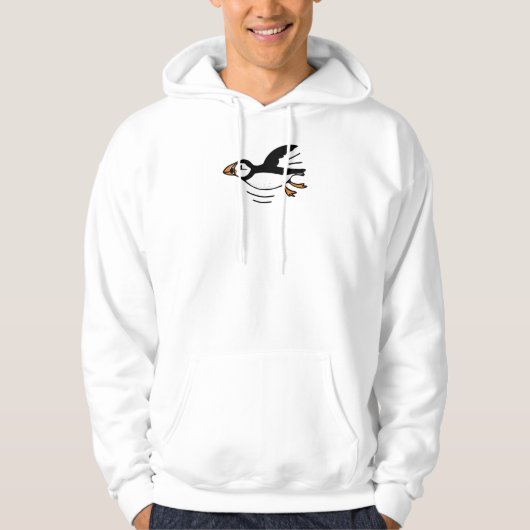 Atlantic Puffin in Flight Hoodie (Voorkant)