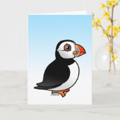 Atlantic Puffin Kaart (Gele Bloem)