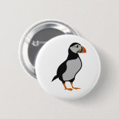 Atlantic Puffin Permanent Ronde Button 5,7 Cm (Voorkant /achterkant)