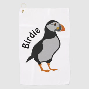 Atlantic Puffin Permanent The Good Luck Birdie Golfhanddoek