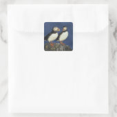 Atlantic Puffin Vierkante Sticker (Tas)