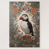 Atlantic Puffin William Morris geïnspireerd door b Legpuzzel (Verticaal)