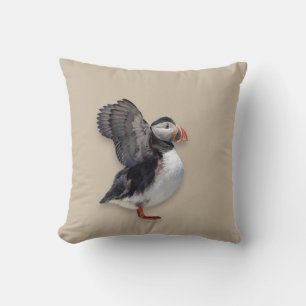Atlantic Puffin Worpillow Wilde Kust van Maine Kussen