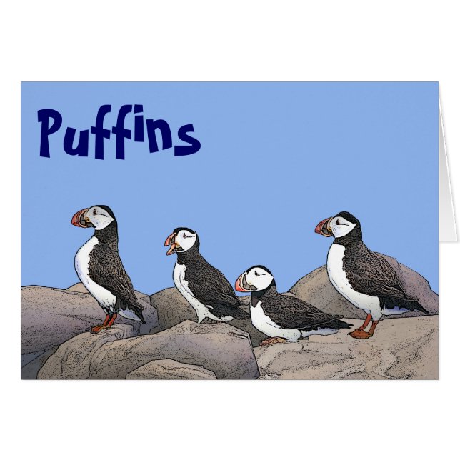 Atlantic Puffins (Voorkant Horizontaal)