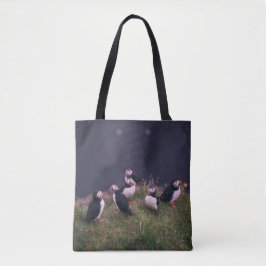 Atlantic Puffins Canvas tas