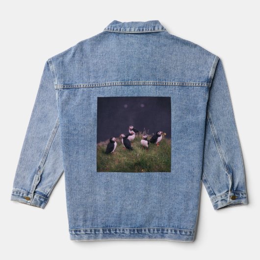 Atlantic Puffins Denim Jacket (Achterkant)