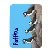 Atlantic Puffins Magneet (Verticaal)