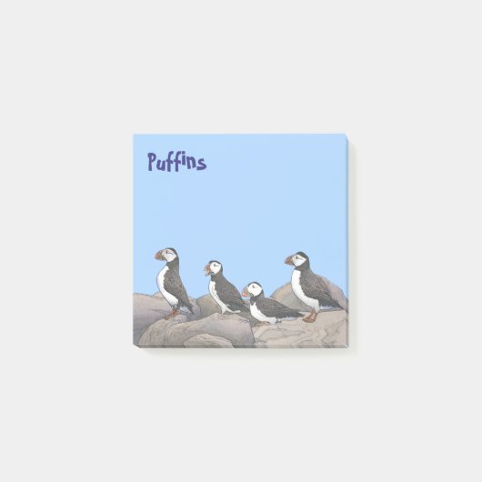 Atlantic Puffins Post-it® Notes (Voorkant)
